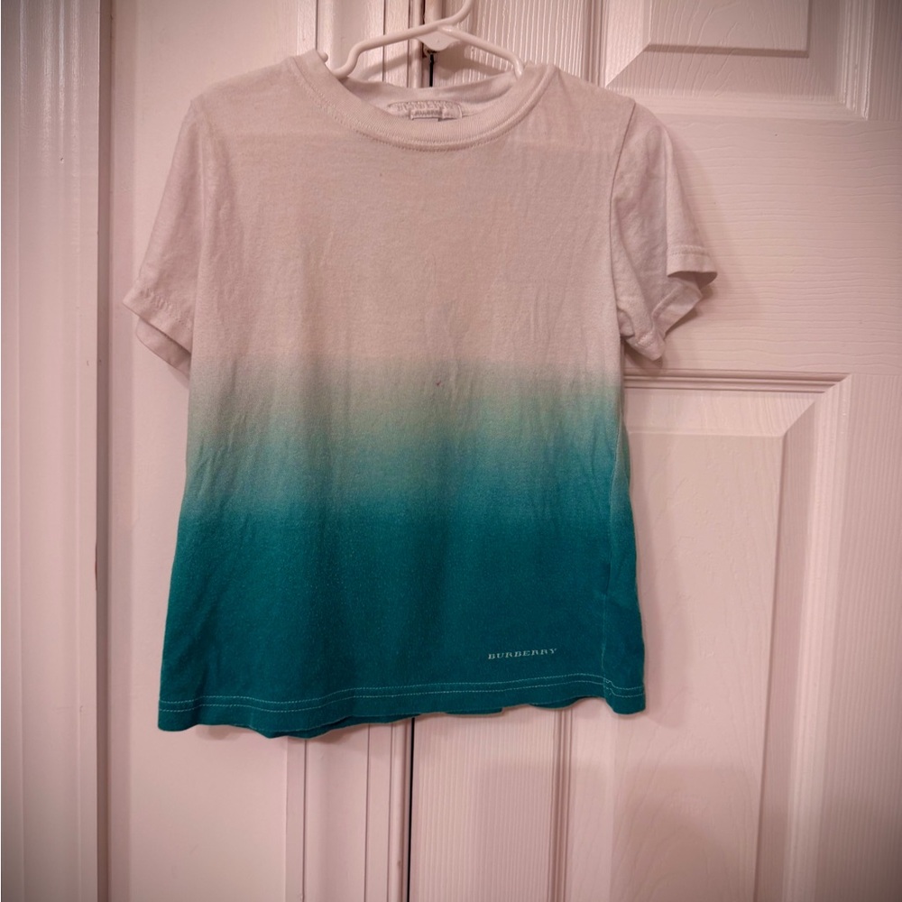 BURBERRY Kids Gradient Blue T-Shirt